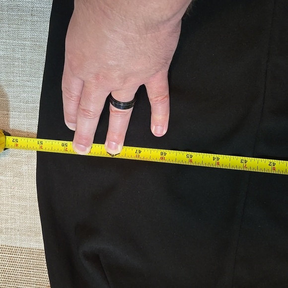 Lulus Womens Strapless NWT Elegant Black Maxi Dress With Ruffle Slit XL - Picture 7 of 8